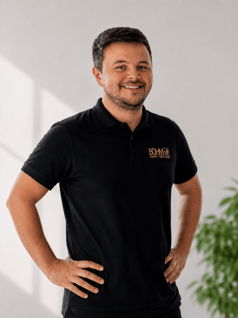 Luca Böhm, Geschäftsführer und Handwerksmeister bei Appoldt + Böhm.